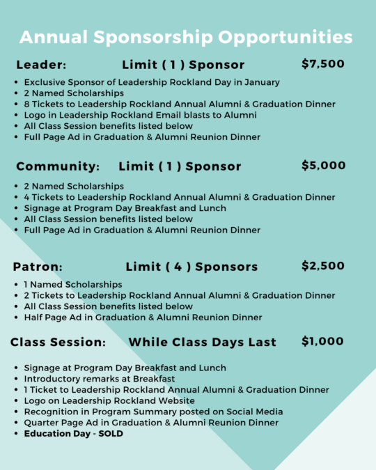 Annual Sponsorship Opportunities